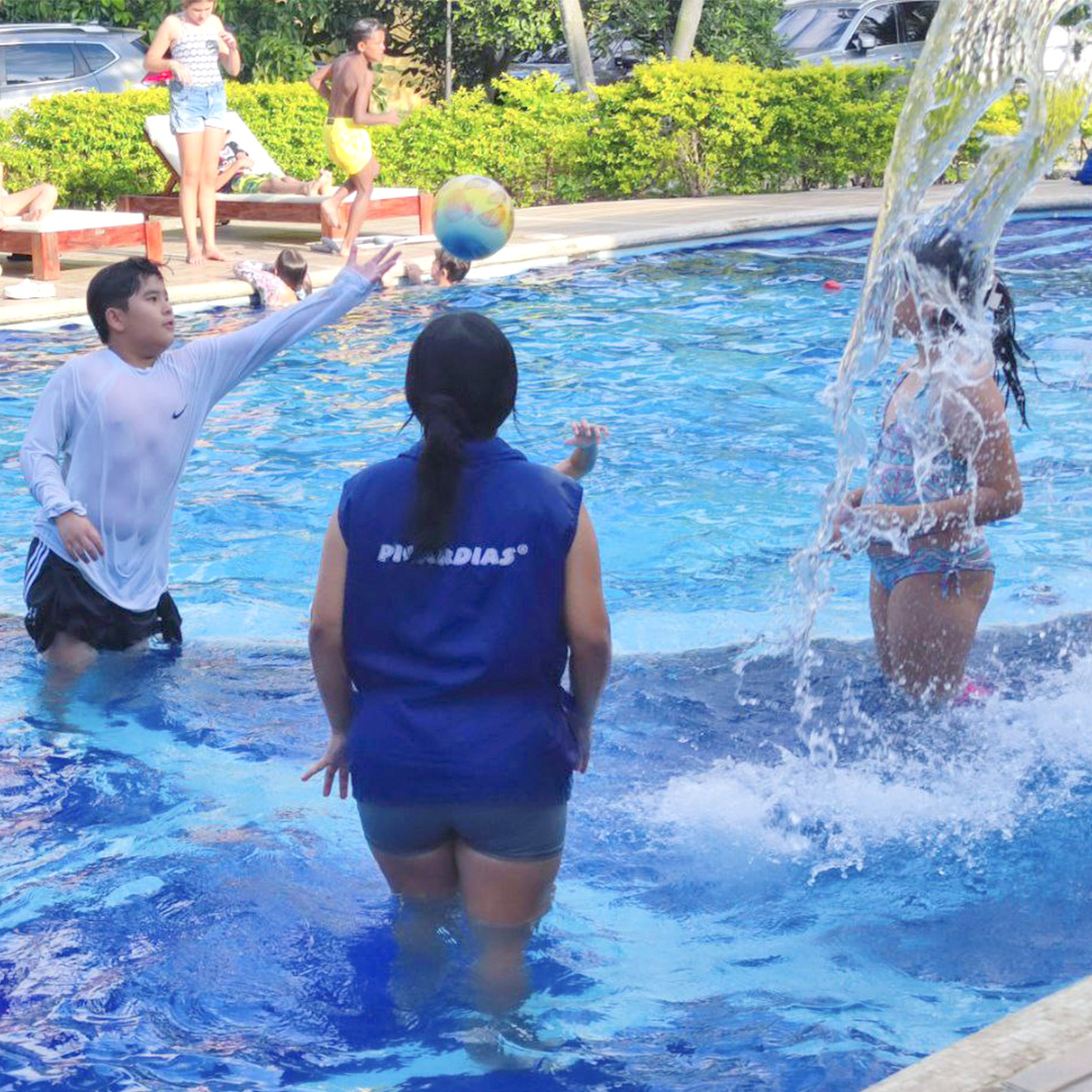 Recreación en piscina